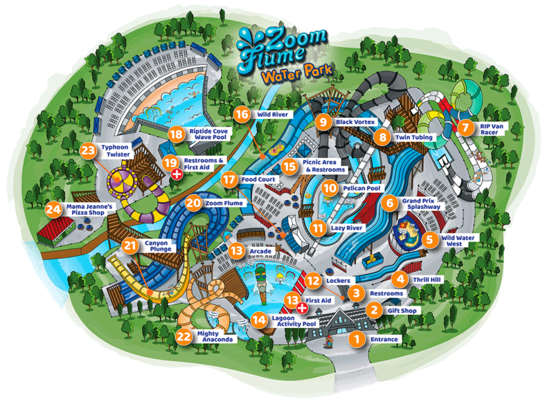 Interactive Park Map Zoom Flume Water Park East Durham, NY